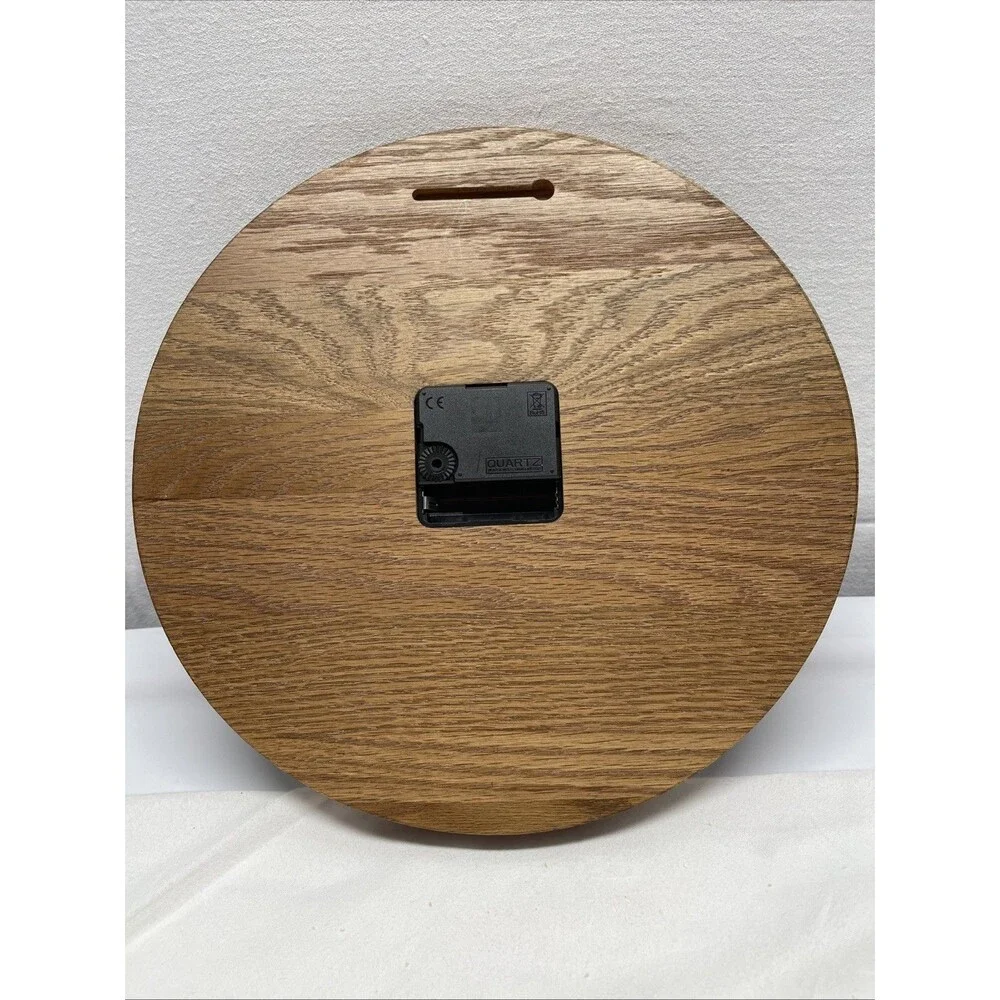 Vintage Wooden Fisherman Wall Clock 11.5